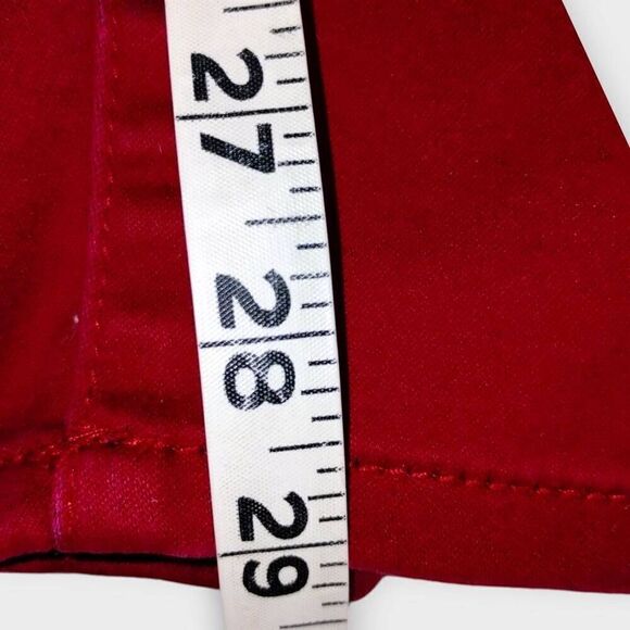 W62 Womens Jeans Sz 22 Red Stretch Denim Slims Ankle Comfort Curvy - Picture 9 of 9